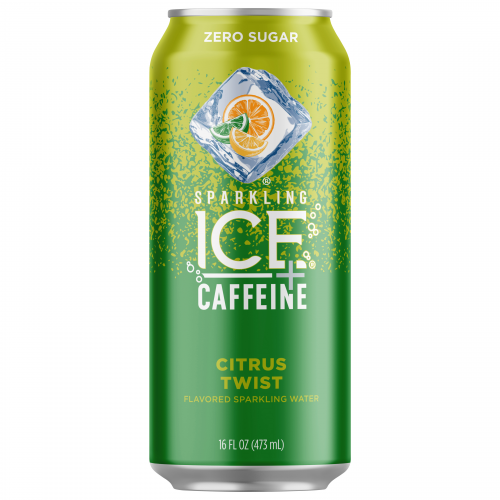 Sparkling Ice +Caffeine Triple Citrus Sparkling Water, 16 fl oz