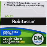 Robitussin Sugar-Free Adult Cough+Chest Congestion DM, 4 fl oz