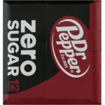 Dr Pepper Zero Sugar 12 Pack Soda, 12 fl oz, 12 ct