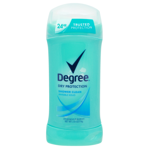 Degree Invisible Solid Shower Clean Anti-Perspirant And Deodorant, 2.6 oz