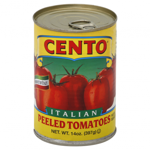 Cento Italian Peeled with Basil Leaf Tomatoes, 14 oz