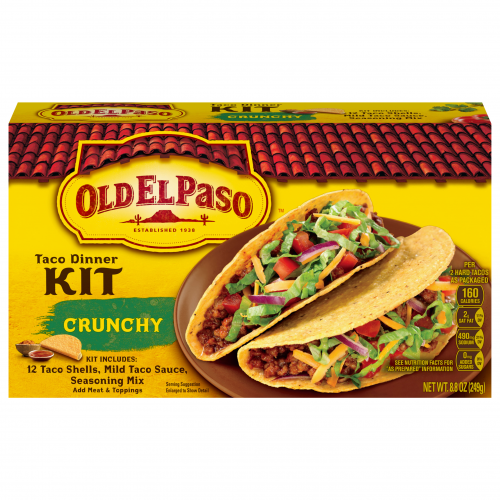 Old El Paso Taco Dinner Kit Crunchy Taco Shells, 8.8 oz