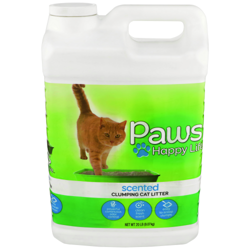 Paws Premium Scoopable Cat Litter, 20 lb