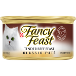 Purina Fancy Feast Gourmet Classic Tender Beef Feast Cat Food, 3 oz