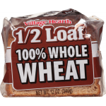 Village Hearth Half Loaf 100% Whole Wheat Bread, 12 oz