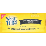 Nabisco Wheat Thins Cracked Pepper & Olive Oil Snacks, 9 oz