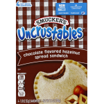 Smucker's Uncrustables Chocolate Flavored Hazelnut Spread Sandwich, 4 ct