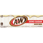 A&W Zero Sugar 12 Pack Root Beer, 12 fl oz, 12 ct