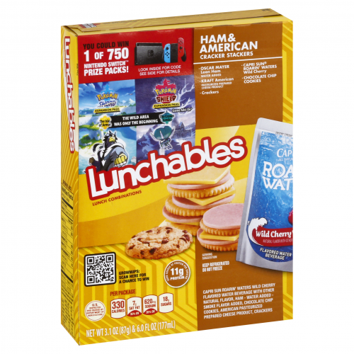 Lunchables Ham & American Cracker Stacker Fun Pack Lunch Combination, 1 package