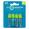 Simply Done Alkaline AA 8 Pack Batteries, 8 batteries