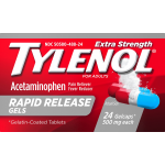 Tylenol Adult Extra Strength Rapid Release 500 mg Gelcaps Acetaminophen, 24 ct