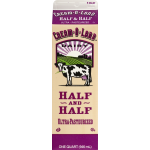 Cream-O-Land Half and Half, one quart
