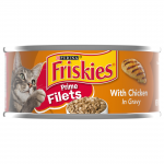 Purina Friskies Prime Filets with Chicken in Gravy Cat Food, 5.5 oz