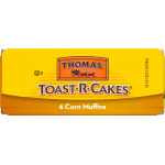 Thomas Toast R Cakes Corn Muffins, 6 ct