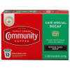 Community Decaf Café Special Medium-Dark Roast Single-Serve Cups Coffee, 0.38 oz, 12 ct