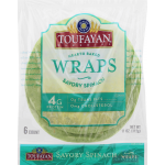 Toufayan Savory Spinach Wraps, 6 wraps