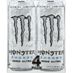 Monster Zero Ultra Energy Drink, 16 fl oz, 4 ct