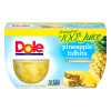 Dole Tidbits in 100% Juice Pineapple, 4 oz cups, 4 ct