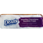 Dean's Light Vanilla Chocolate Sundae 12 Pack Ice Cream Cups, 3 fl oz, 12 ct
