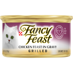 Purina Fancy Feast Gourmet Chicken Feast in Gravy Grilled Cat Food, 3 oz