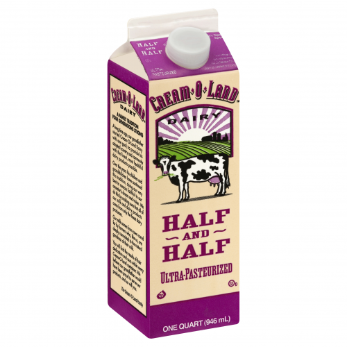 Cream-O-Land Half and Half, one quart