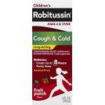 Robitussin Children's Fruit Punch Flavor Long-Acting Cough & Cold Syrup, 4 fl oz