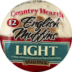 Country Hearth Light Valu Pack English Muffins, 12 muffins