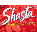 Shasta Caffeine Free Strawberry Soda, 12 fl oz, 12 ct