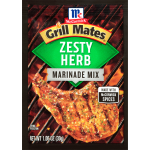 McCormick Grill Mates Zesty Herb Marinade, 1.06 oz