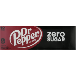 Dr Pepper Zero Sugar 12 Pack Soda, 12 fl oz, 12 ct