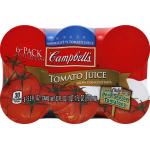 Campbell's Tomato Juice, 33.00 fl oz cans, 6 ct