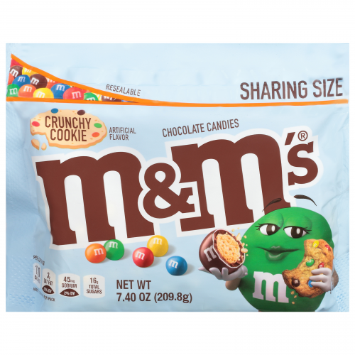 M&M's Crunchy Cookie Sharing Size Chocolate Candies, 7.40 oz