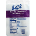 Dean's Light Vanilla Chocolate Sundae 12 Pack Ice Cream Cups, 3 fl oz, 12 ct