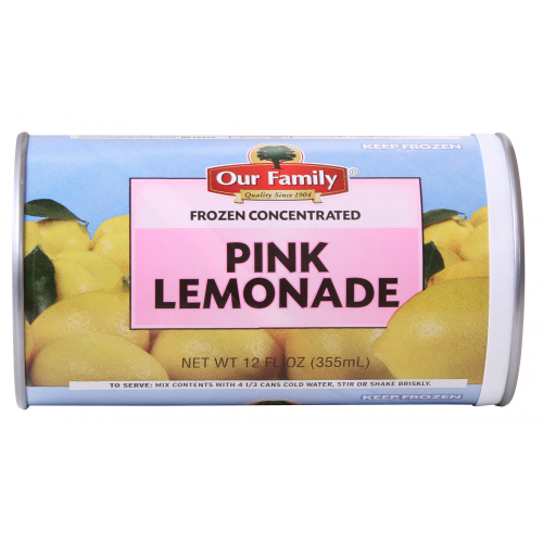 Our Family Pink Lemonade Concentrate, 12 fl oz