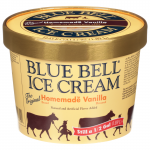 Blue Bell Ice Cream Gold Rim, 1/2 gallon,