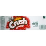Crush Orange Diet Soda, 12 fl oz, 12 ct