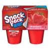 Snack Pack Strawberry Juicy Gels, 3.25 oz cups, 4 ct