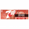 7-UP Zero Sugar Shirley Temple Pomegranate and Cherry 12 Pack Soda, 12 fl oz, 12 ct