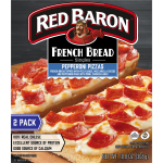 Red Baron Pepperoni Pizzas Singles 2 Pack French Bread, 10.8 oz