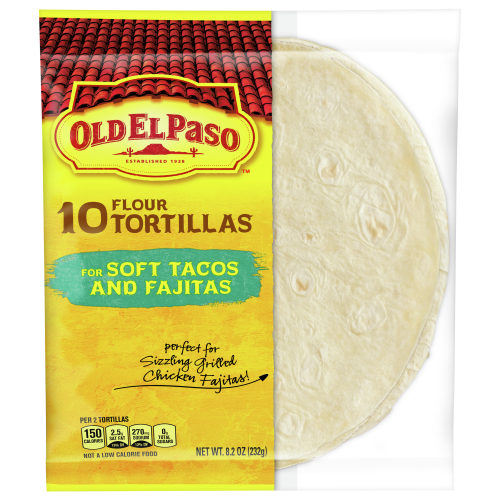 Old El Paso Flour Tortillas, 8.2 oz, 10 ct