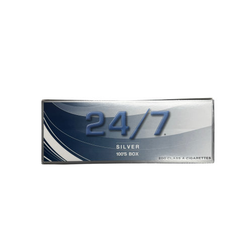 24/7 Cigarettes Carton Silver