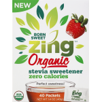 Zing Stevia Organic Sweetener, 40 packets