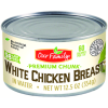 Our Family White Chicken Breast In Water, 12.5 oz