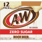 A&W Zero Sugar 12 Pack Root Beer, 12 fl oz, 12 ct