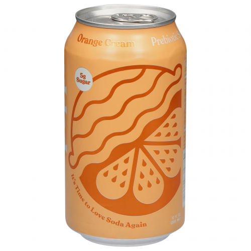 Poppi Orange Cream Prebiotic Soda, 12 fl oz