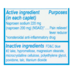 Aleve 220 mg Caplets Pain Reliever/Fever Reducer, 200 caplets