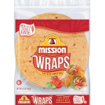 Mission Wraps Sun Dried Tomato Basil, 15 oz, 6 ct