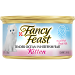 Fancy Feast Wet Kitten Food, Tender Ocean Whitefish Feast, 3 oz