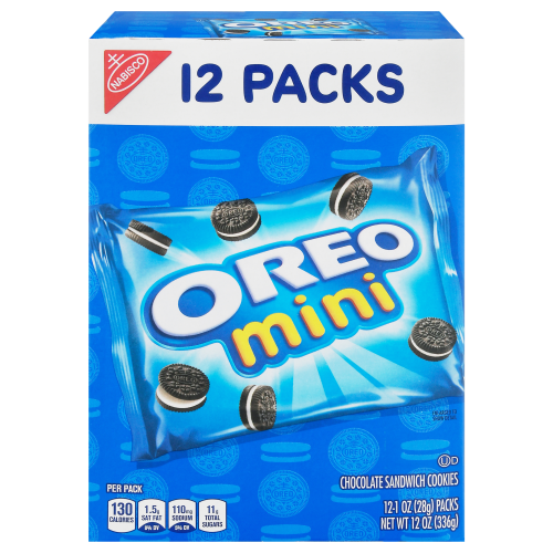 Oreo Mini 12 Pack Chocolate Sandwich Cookies, 1 oz, 12 ct
