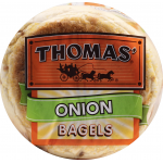 Thomas' Pre-Sliced Onion Bagels, 6 bagels